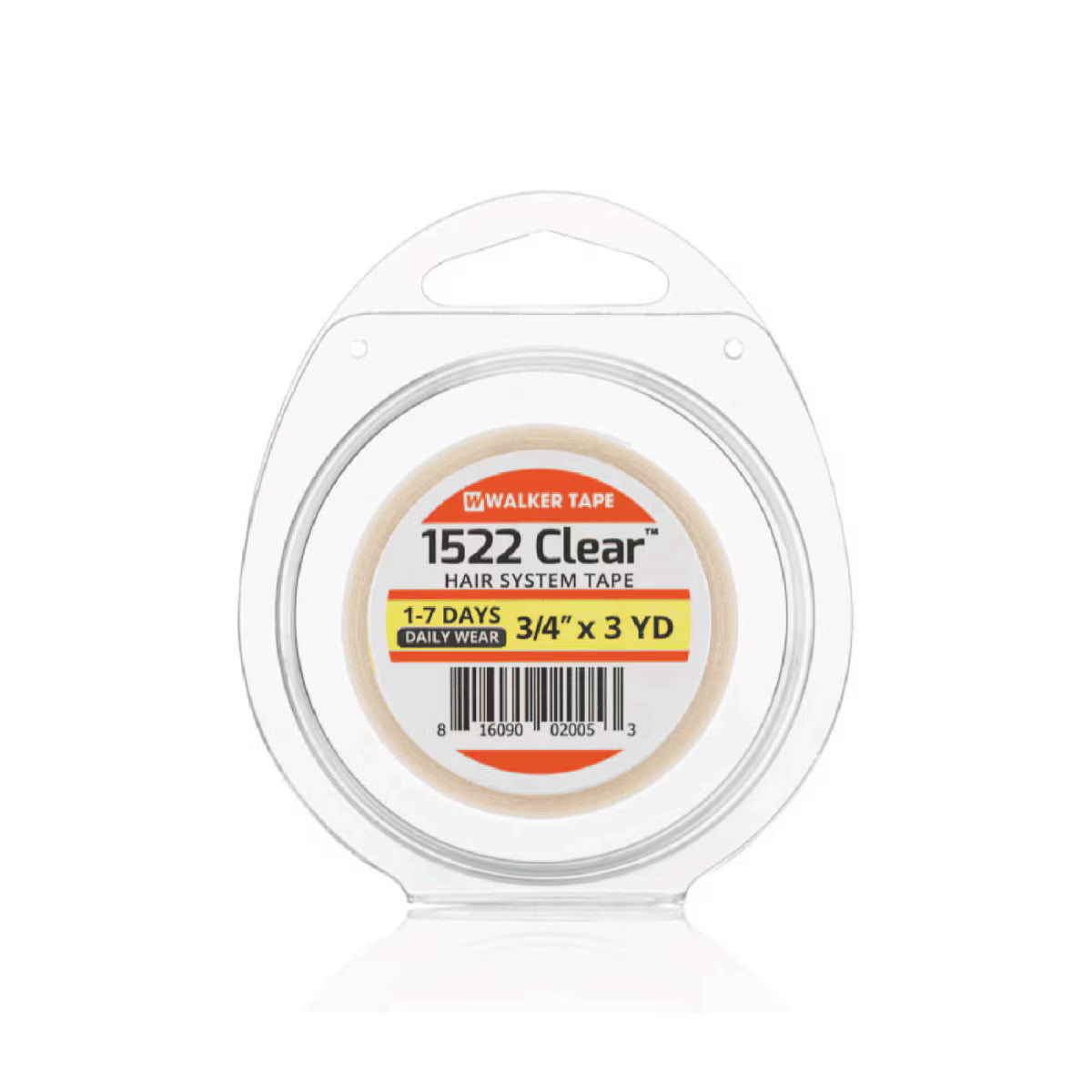 Walker Tape 1522 Clear Roll – Daily Wear Hairpiece Tape (3/4" x 3 yds / 19 mm x 2.74 m)