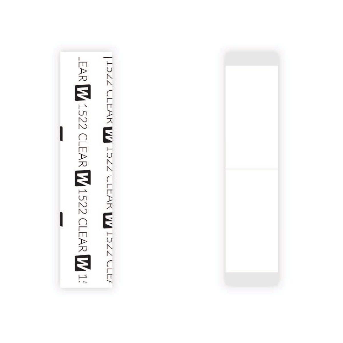 Walker Tape 1522 Clear Strips – Daily Wear Hairpiece Tape (3/4" x 3" / 19 mm x 76 mm – 36 pcs)
